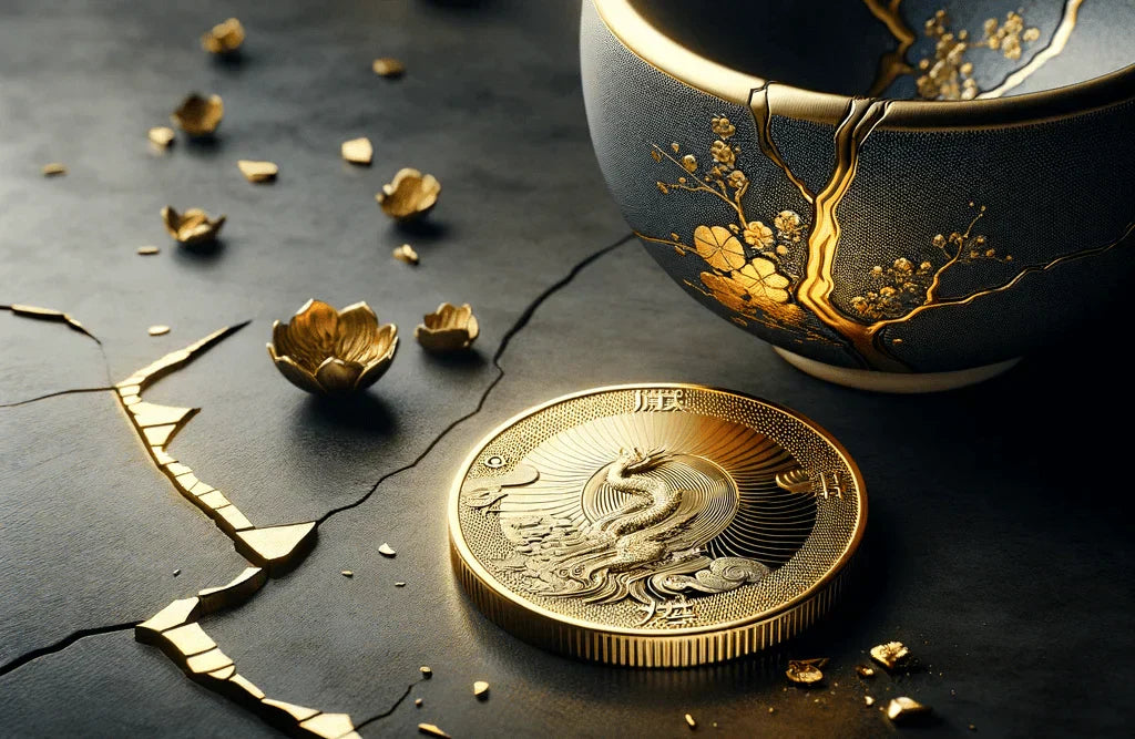 ¿El oro y el kintsugi?