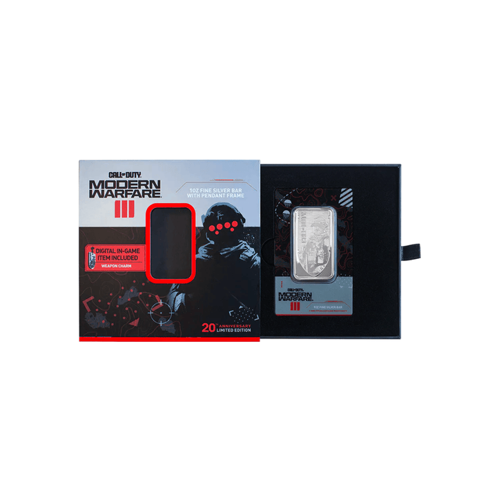 Lingot Argent 1 Once - Call Of Duty (avec cadre) - GoldUnion