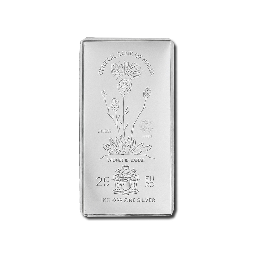 Lingote de plata de 1000 g sin IVA - SEMPSA | Entrega prevista: mayo de 2026