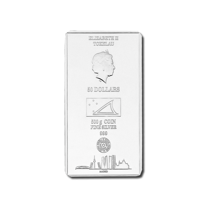 Lingote de plata de 500 g – Colección SEMPSA