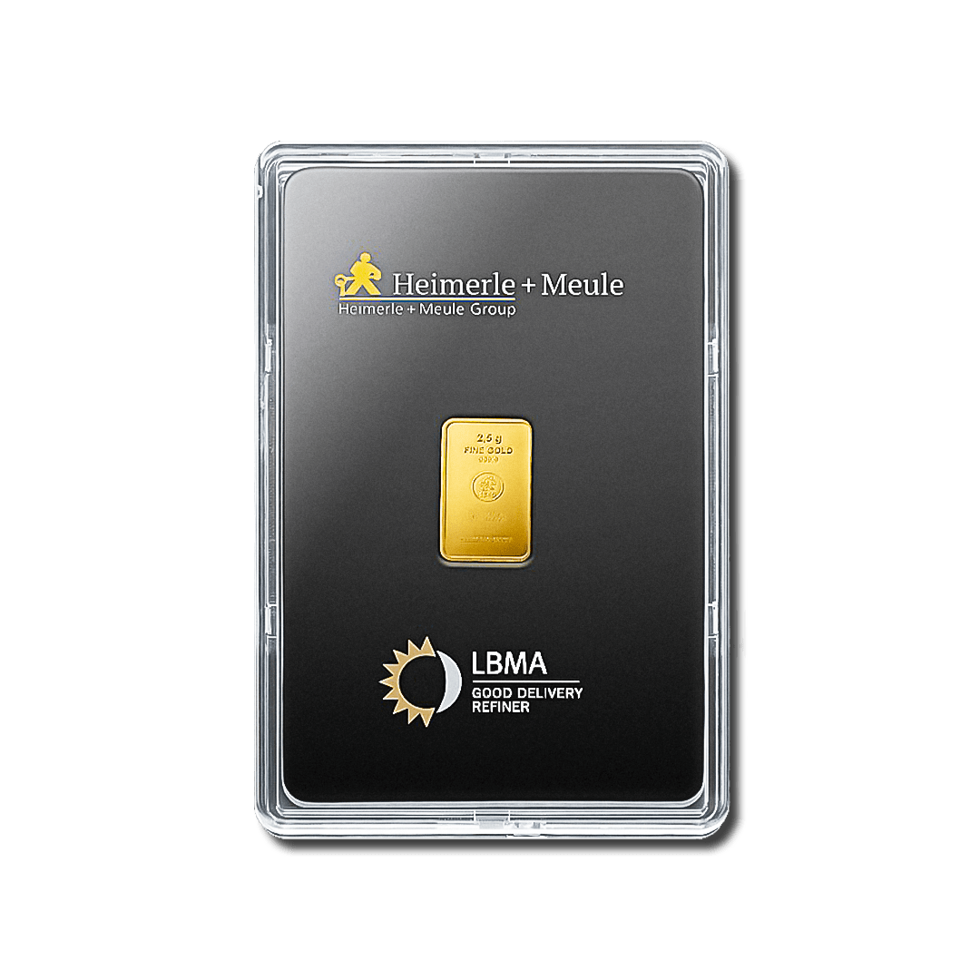 Lingote de oro de 2,5 g – Edición Heimerle + Meule Collection