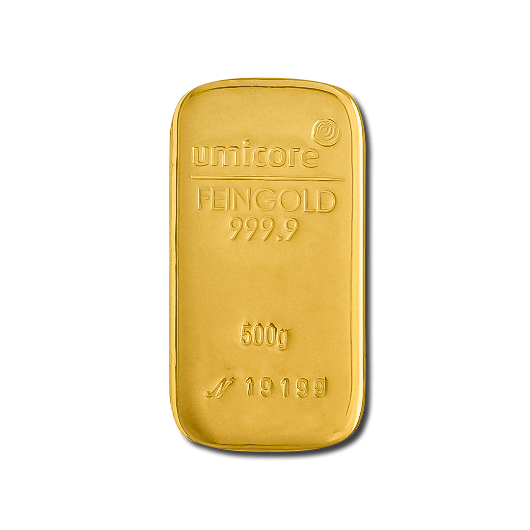 Lingote de oro de 500 g – LBMA