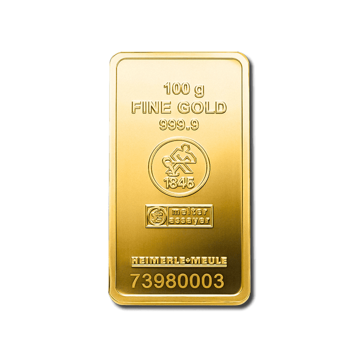 Lingote de oro de 100 g – LBMA