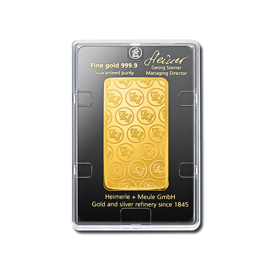 Lingotin d’or 100g – Heimerle + Meule - GoldUnion