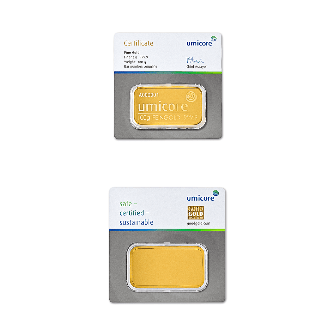 Lingote de oro de 100 g – LBMA