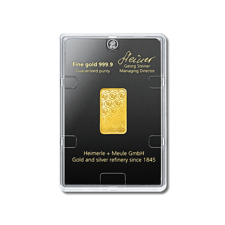 Lingotin d'or 10g - Heimerle + Meule - GoldUnion