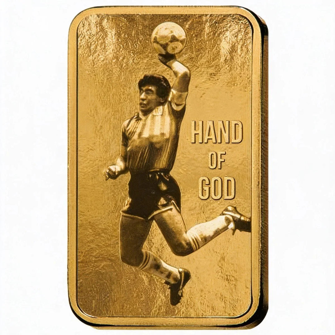 Lingote de oro 1g - Diego Maradona « Hand of God » - PAMP - GoldUnion