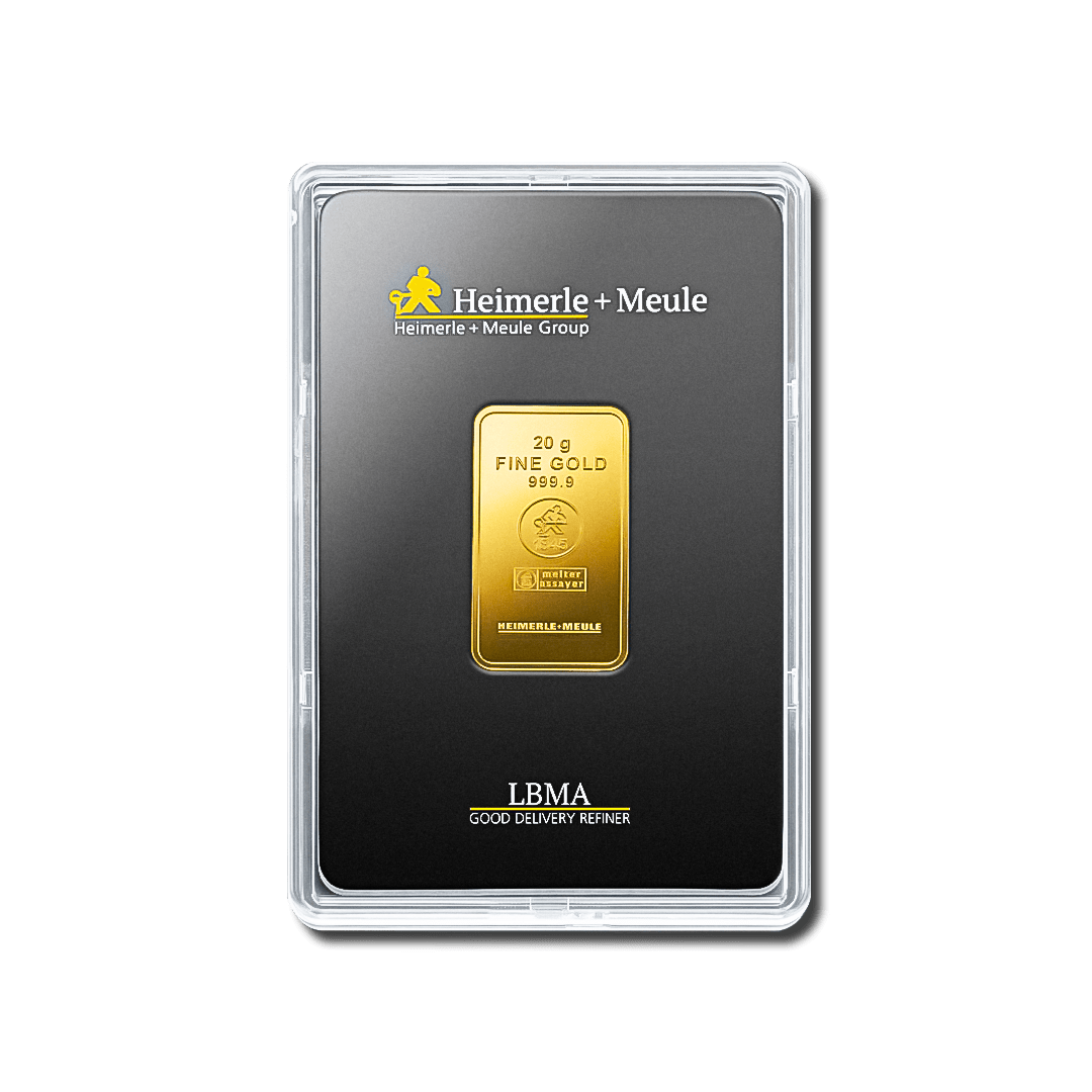 Lingotin d'or 20g - Heimerle + Meule - GoldUnion