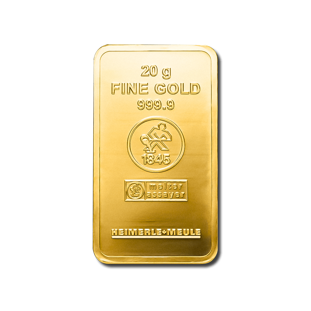 Lingote de oro de 20 g - LBMA
