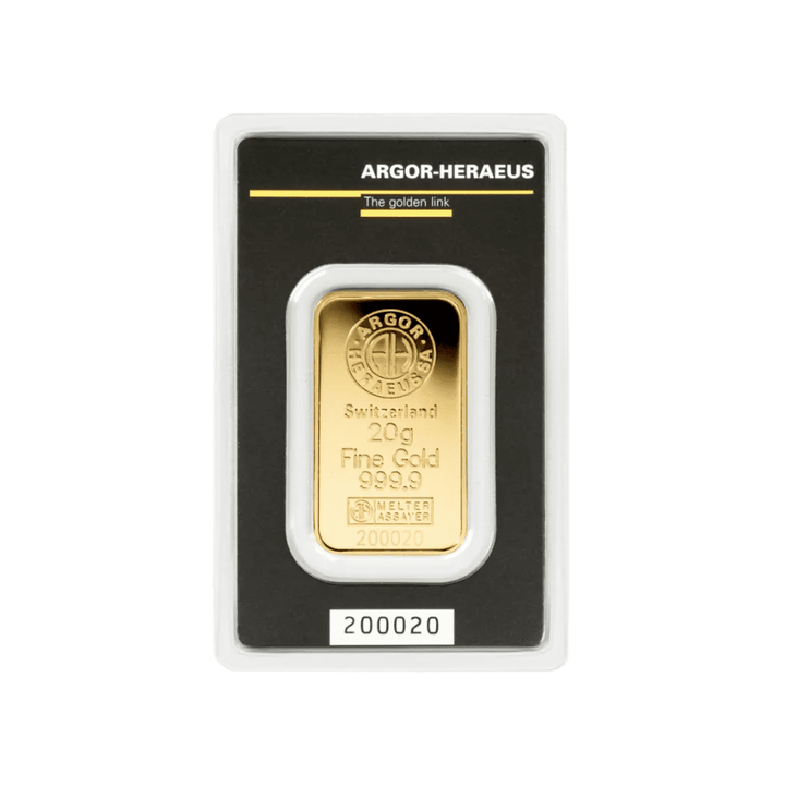 Lingote de oro de 20 g - LBMA