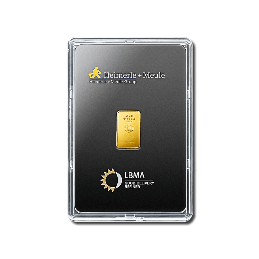 Lingotin d'or 2,5g - Heimerle + Meule - GoldUnion
