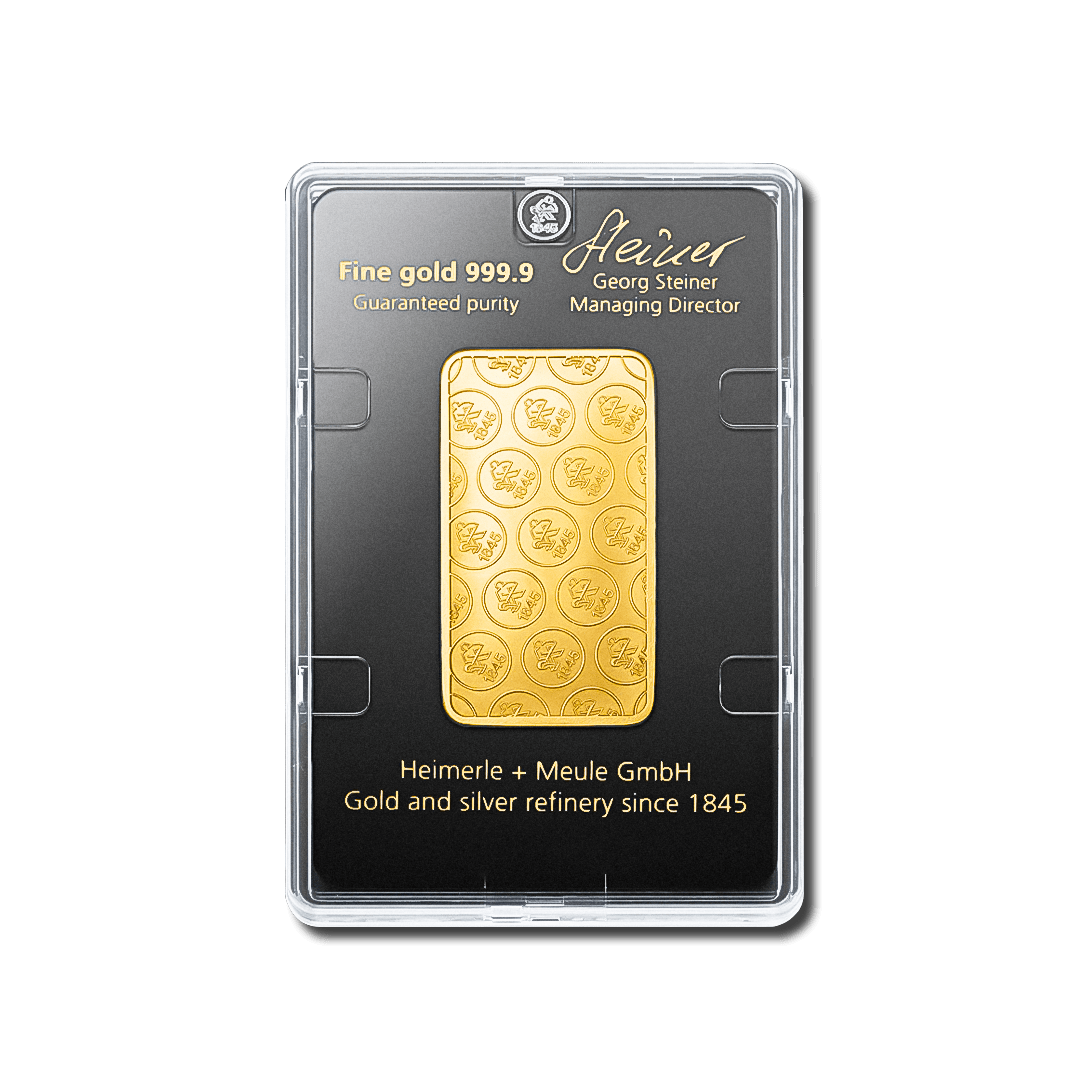 Lingotin d’or 50g – Heimerle + Meule - GoldUnion