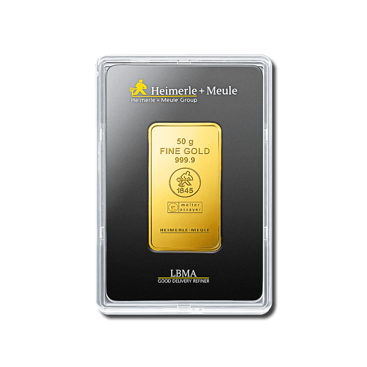 Lingotin d’or 50g – Heimerle + Meule - GoldUnion
