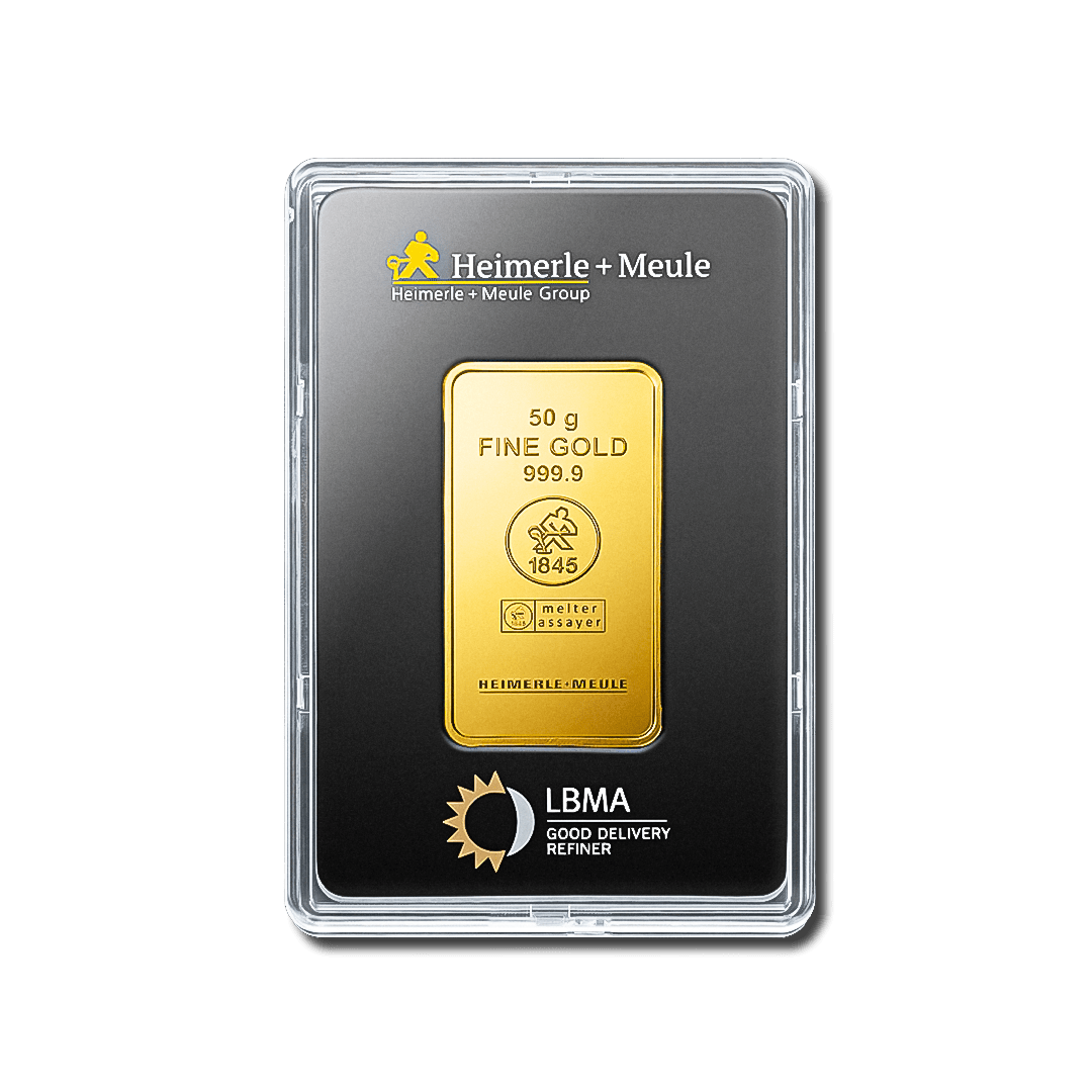 Lingotin d’or 50g – Heimerle + Meule - GoldUnion