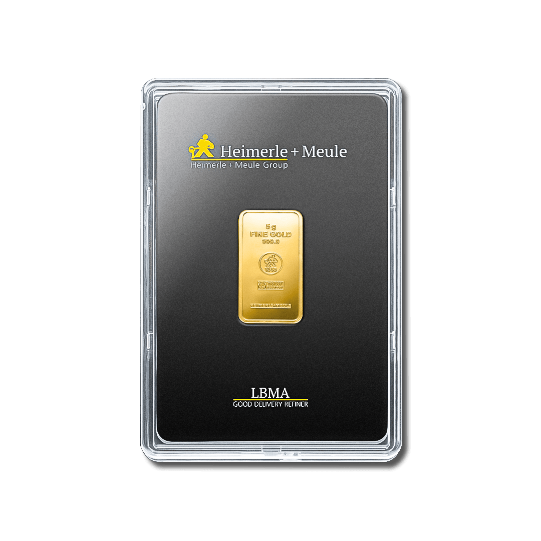 Lingotin d'or 5g - Heimerle + Meule - GoldUnion