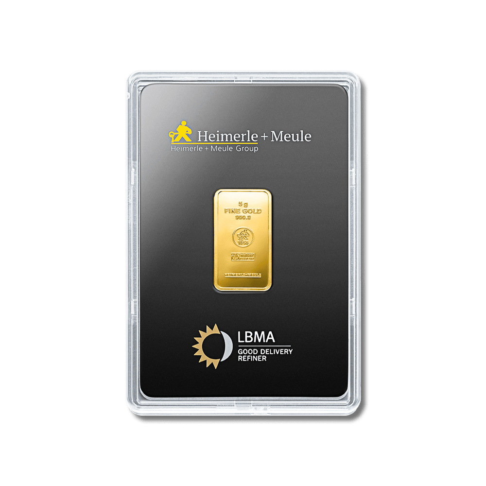 Lingotin d'or 5g - Heimerle + Meule - GoldUnion
