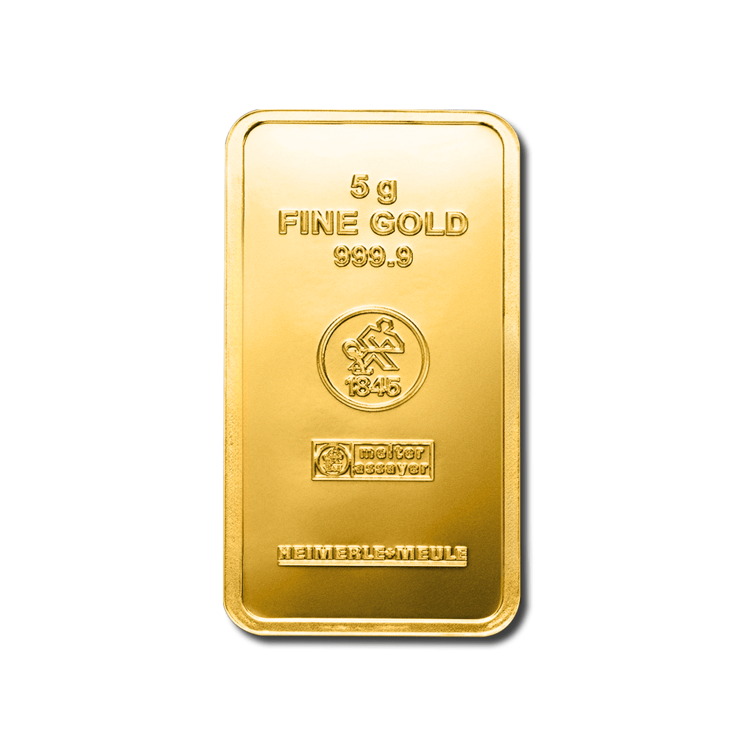 Lingote de oro de 5 g - LBMA