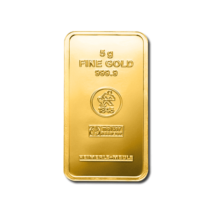 Lingote de oro de 5 g - LBMA