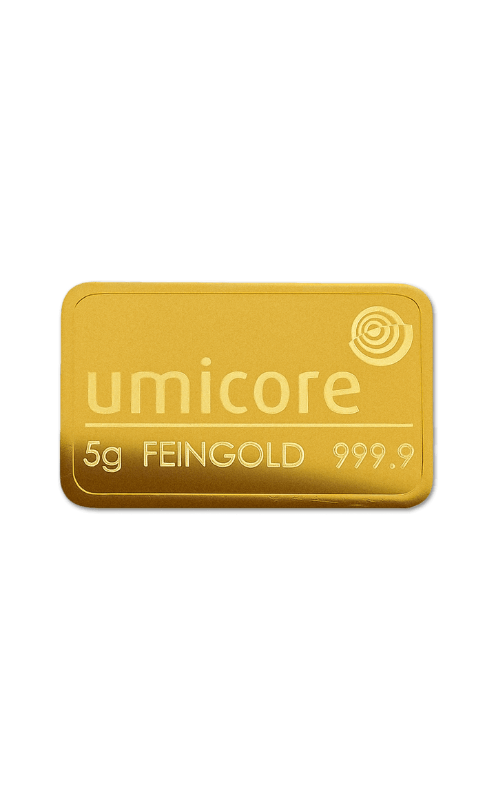 Lingote de oro de 5 g - LBMA