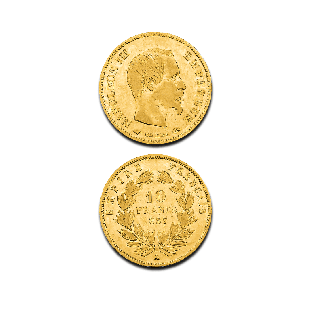 Moneda de 10 francos de oro