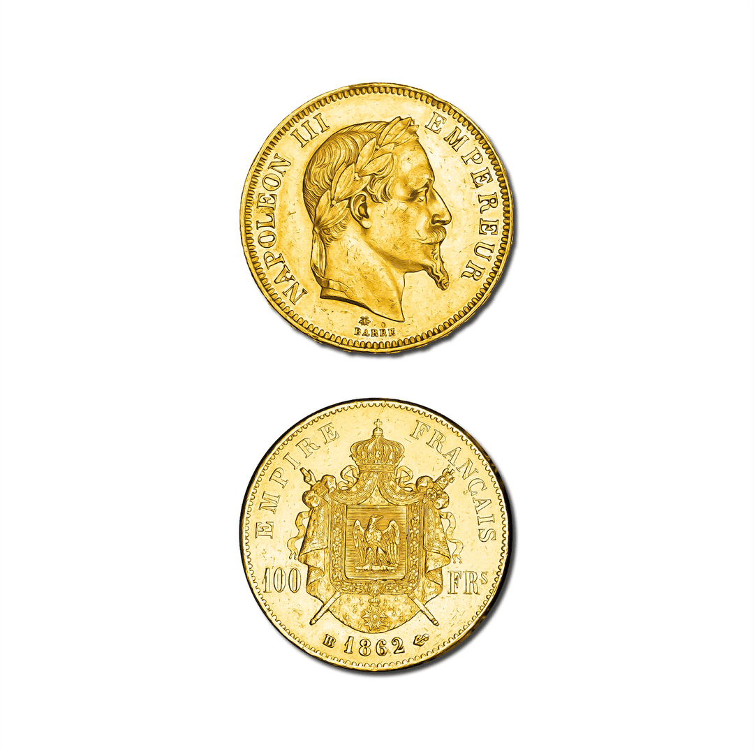 Moneda de 100 francos de Napoleón III de 1869 – Edición «Historia Imperial»