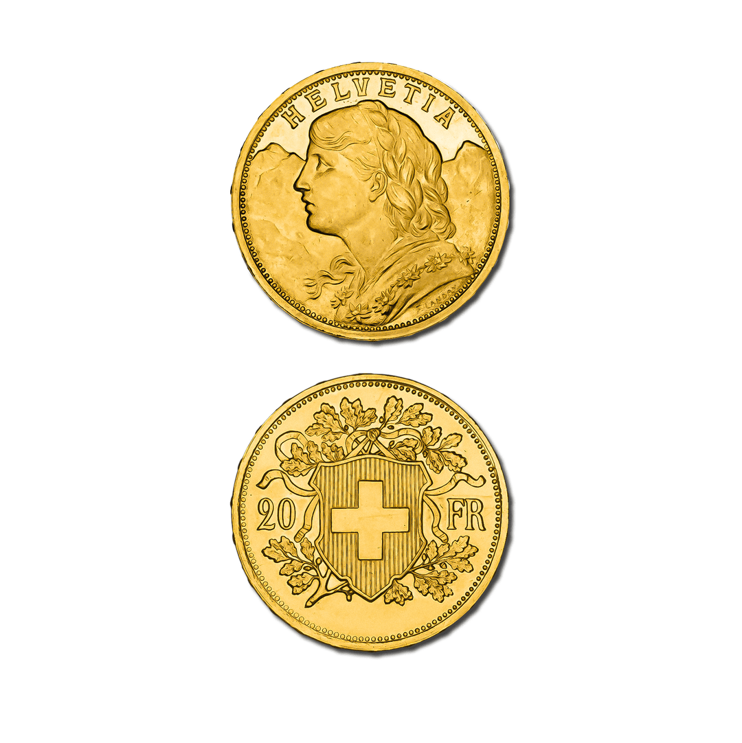 Moneda de 20 francos suizos – Edición limitada Vreneli
