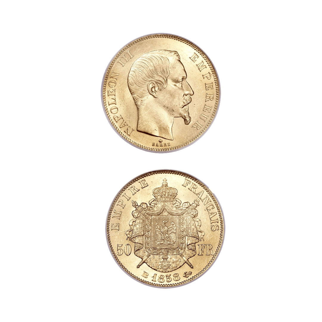 Moneda de 50 francos Napoleón