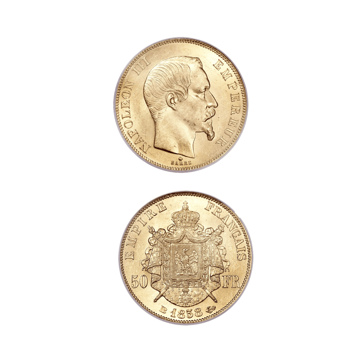 Moneda de 50 francos Napoleón