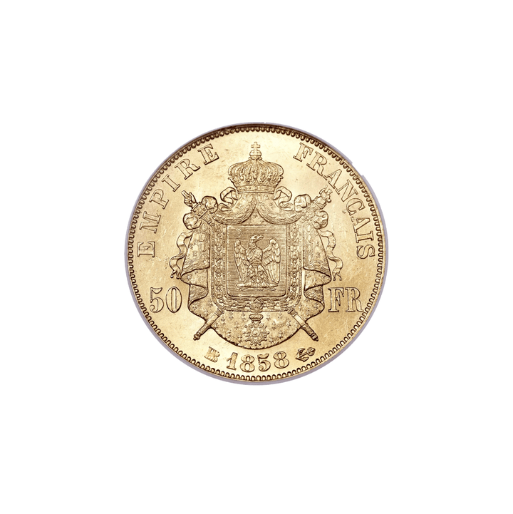 Moneda de 50 francos Napoleón