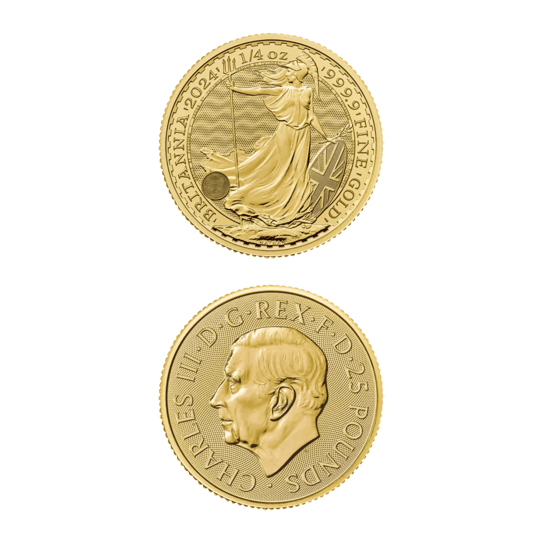 Moneda Britannia de 1/4 de onza – Serie limitada Colección Real