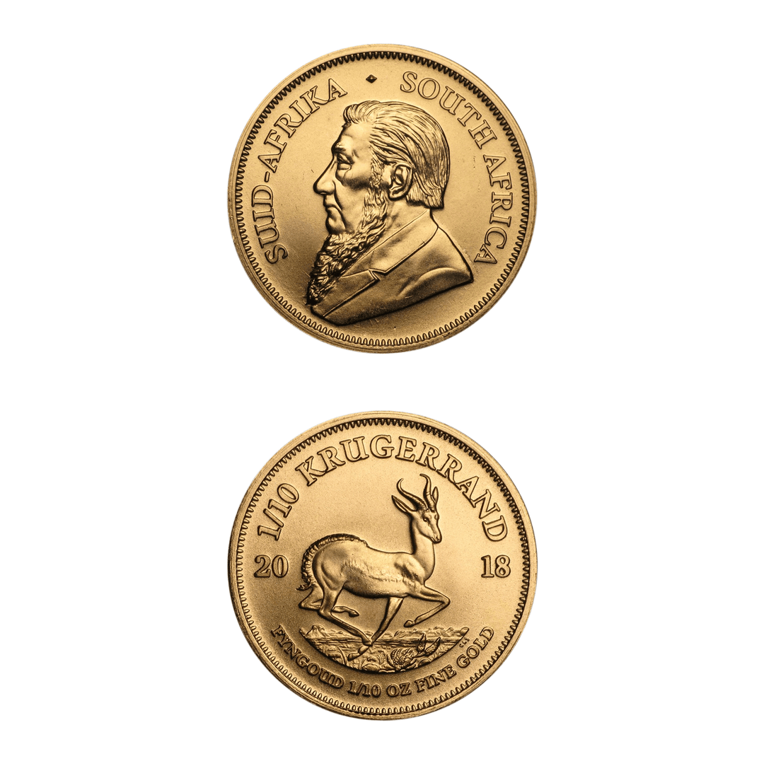 Moneda Krugerrand de 1/10 onza – Colección «Herencia sudafricana»