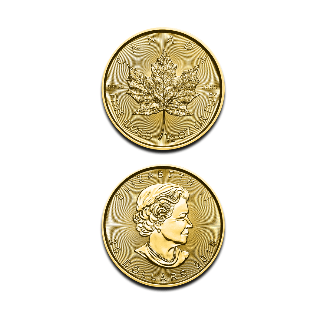 Moneda Maple Leaf de 1/2 onza – Edición especial de la Real Casa de la Moneda de Canadá