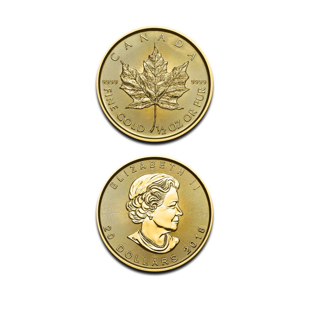 Pièce Maple Leaf 1/2 Once Or - GoldUnion