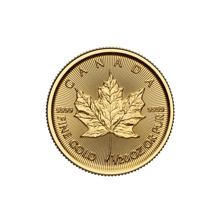 Pièce Maple Leaf 1/20 Once Or - GoldUnion