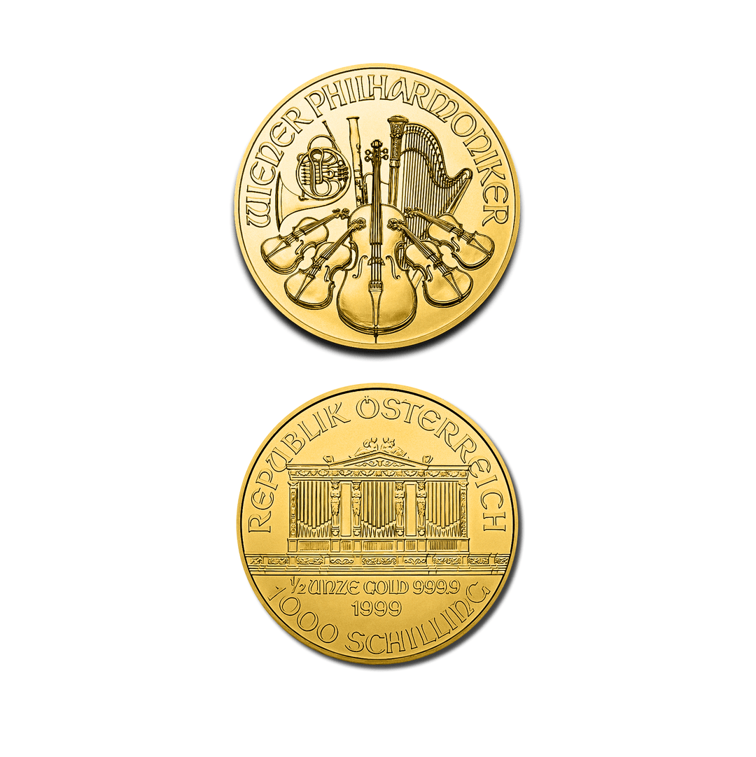 Moneda Filarmónica de 1/2 onza de oro - Edición especial de la Casa de la Moneda de Austria