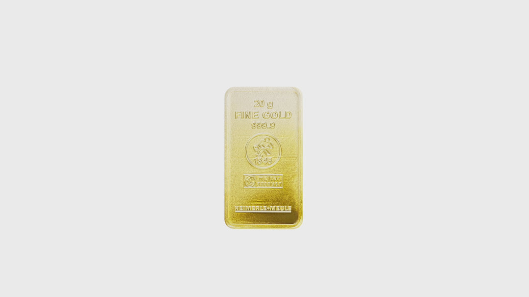 Lingote de oro de 20 g - LBMA