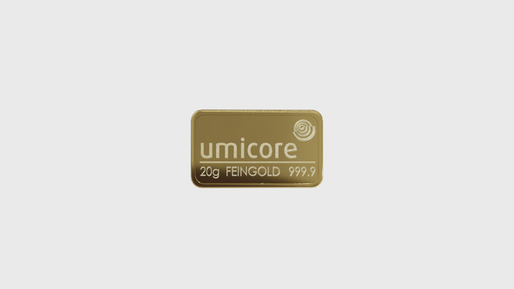 Lingote de oro de 20 g - LBMA