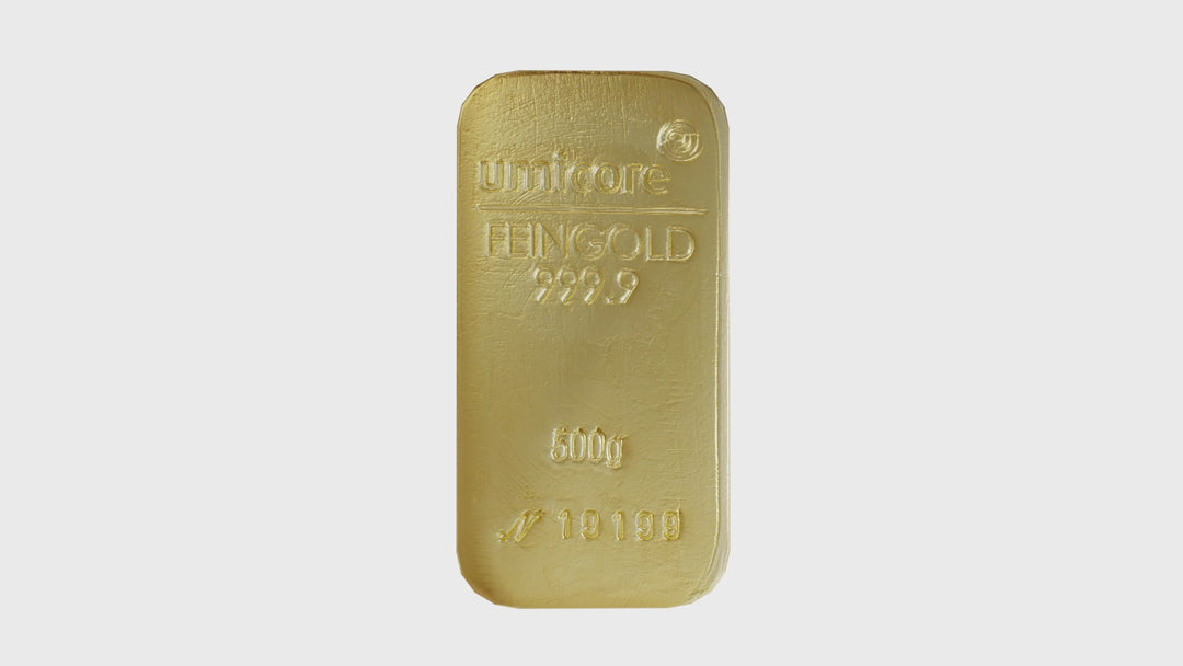 Lingote de oro de 500 g – LBMA